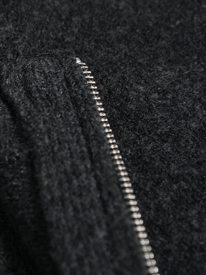 Stylish Half-Zip Knit Sweater for Men - Perfect for Casual and Outdoor Wear