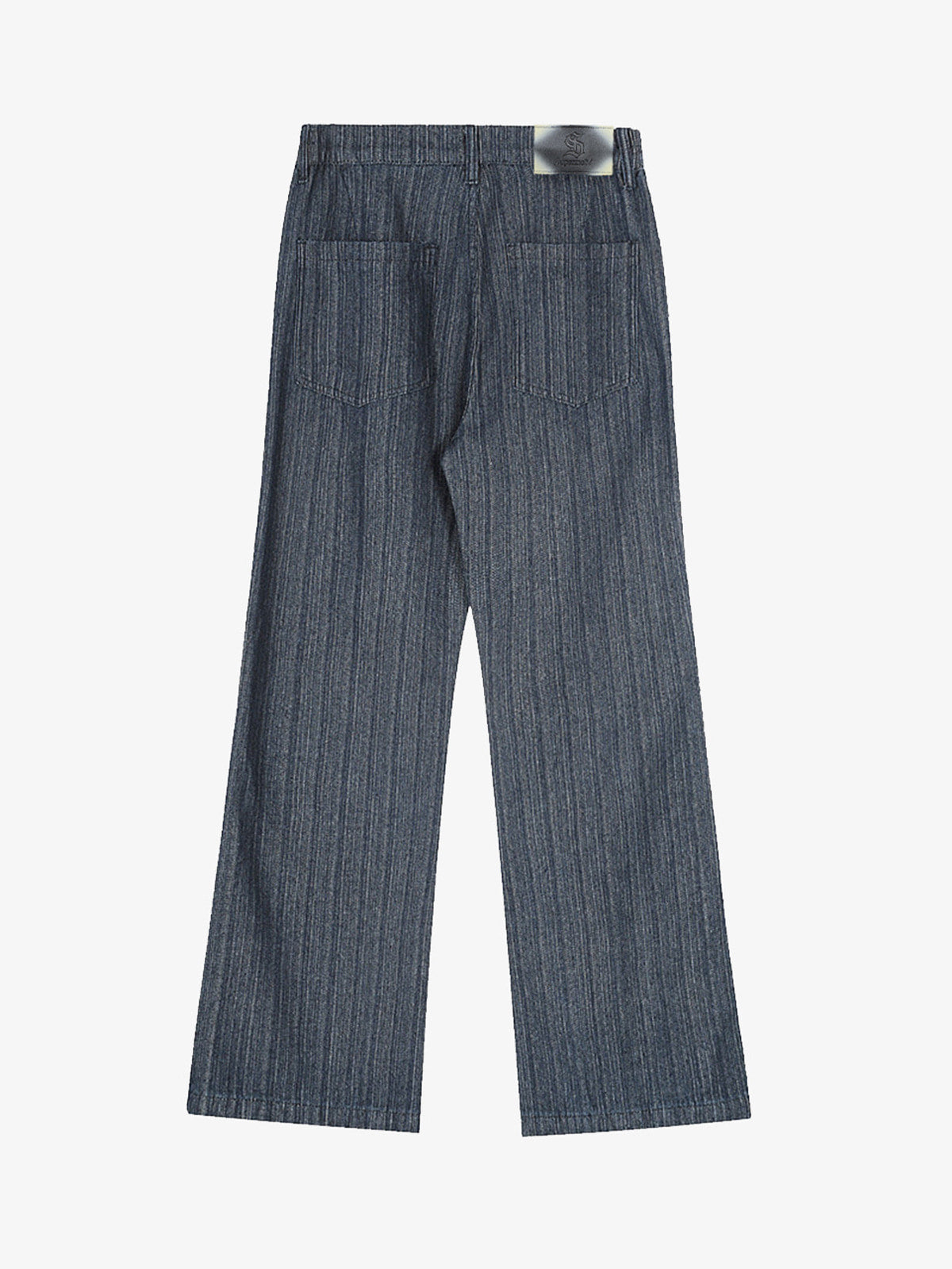 Stylish Wide-Leg Denim Trousers with Pleated Design for Modern Fashionistas