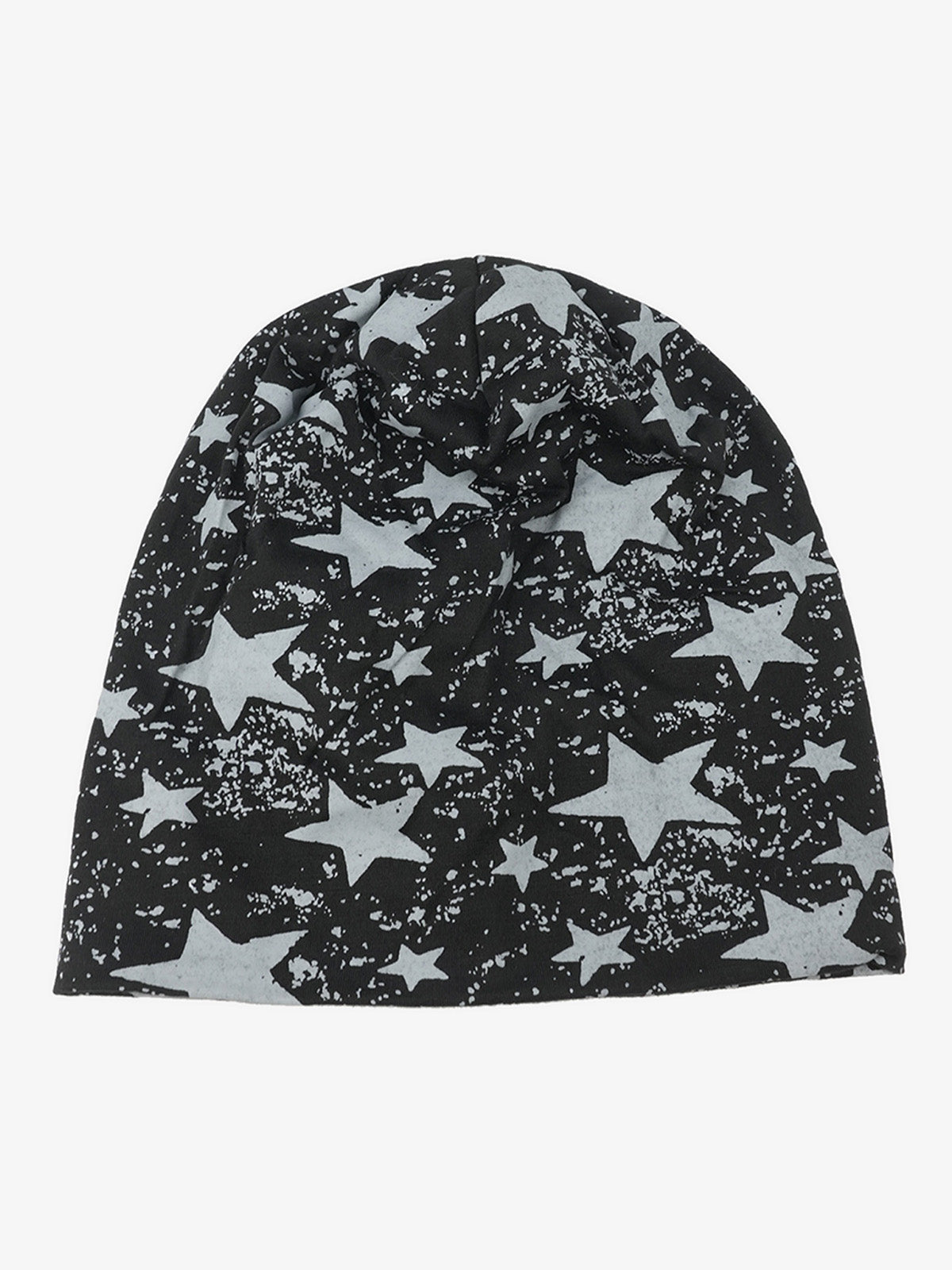 Stylish Star-Print Beanie for All Seasons - Trendy and Versatile Headwear
