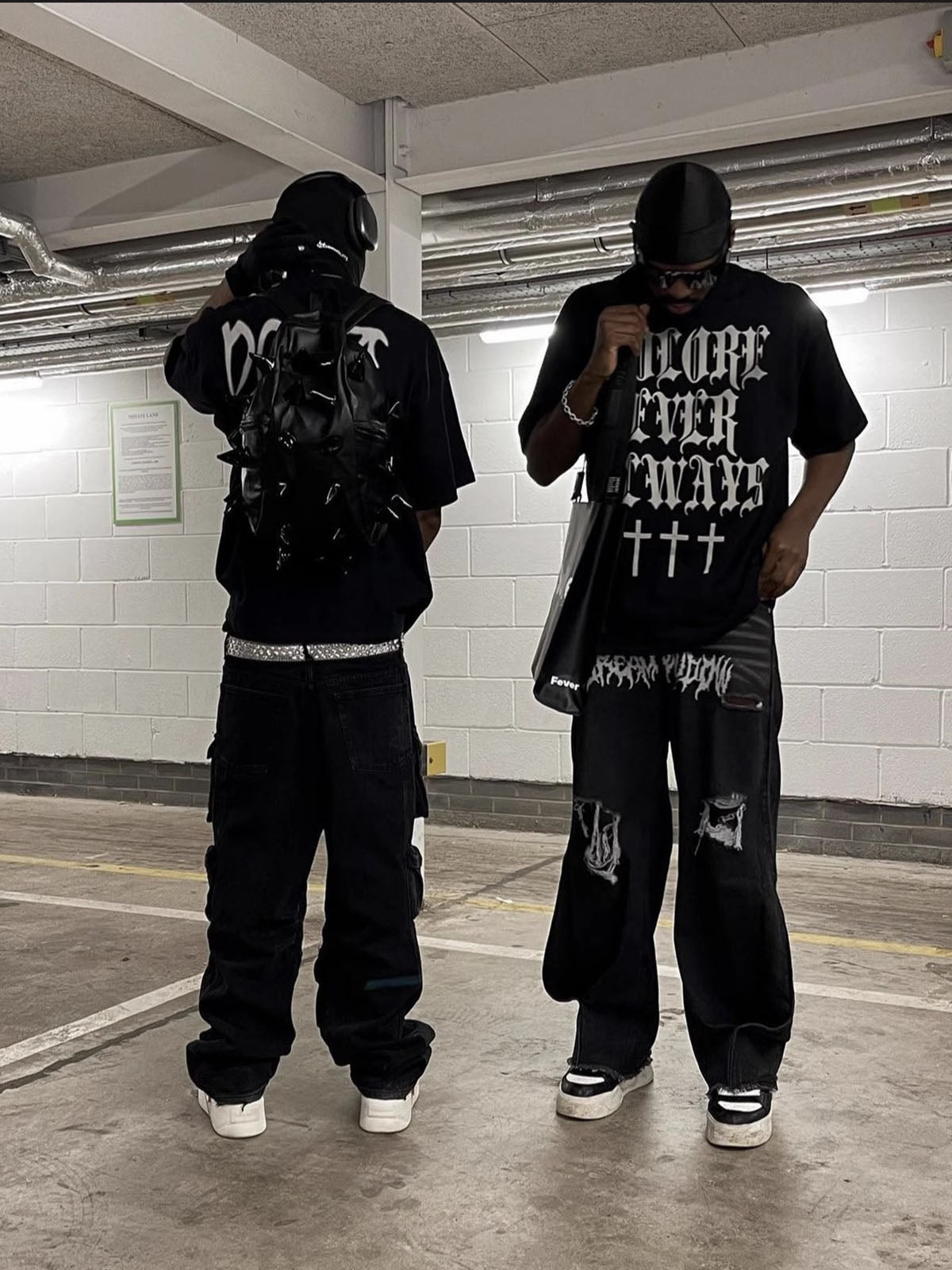 Street Rock Punk Dark Hedgehog Rivet Backpack