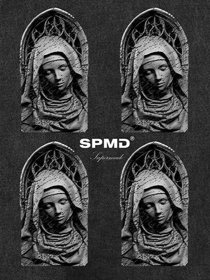 Original Virgin Mary Mottled Sculpture Vest