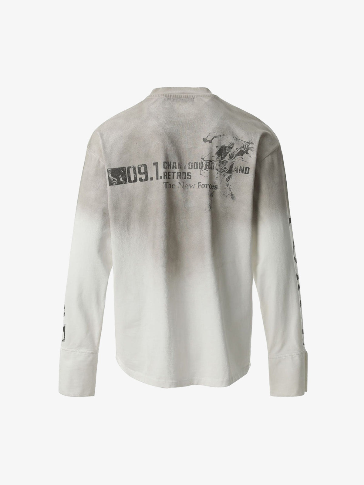 Distressed NO. 09 Long Sleeve T-Shirt