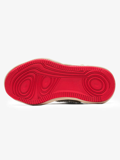 7CM Height-Enhancing Sneakers with Fluid Lines and Granular Outsole