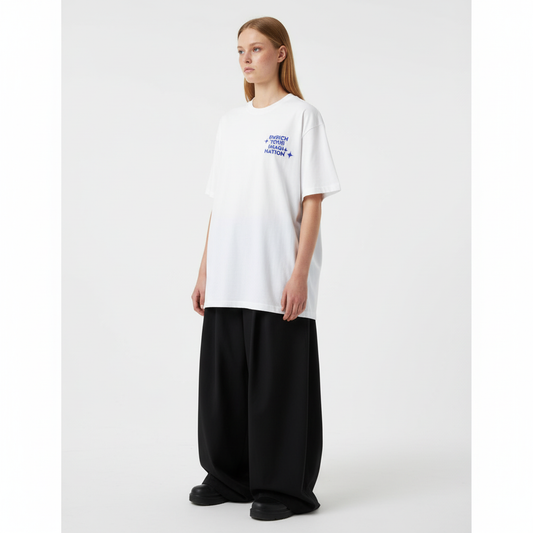 Thesupermade Letter Print Virtual T-Shirt - 2025