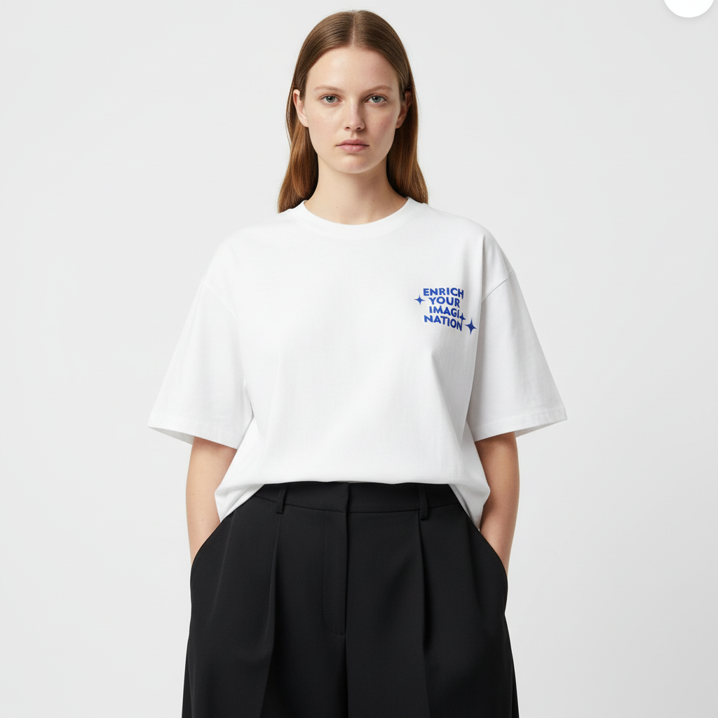 Thesupermade Letter Print Virtual T-Shirt - 2025