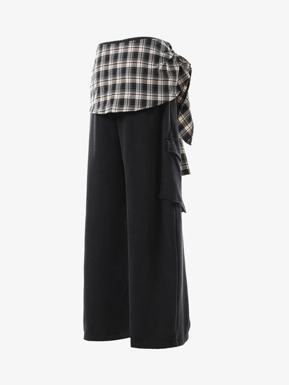 Wide-Leg Striped Trousers for Modern Elegance