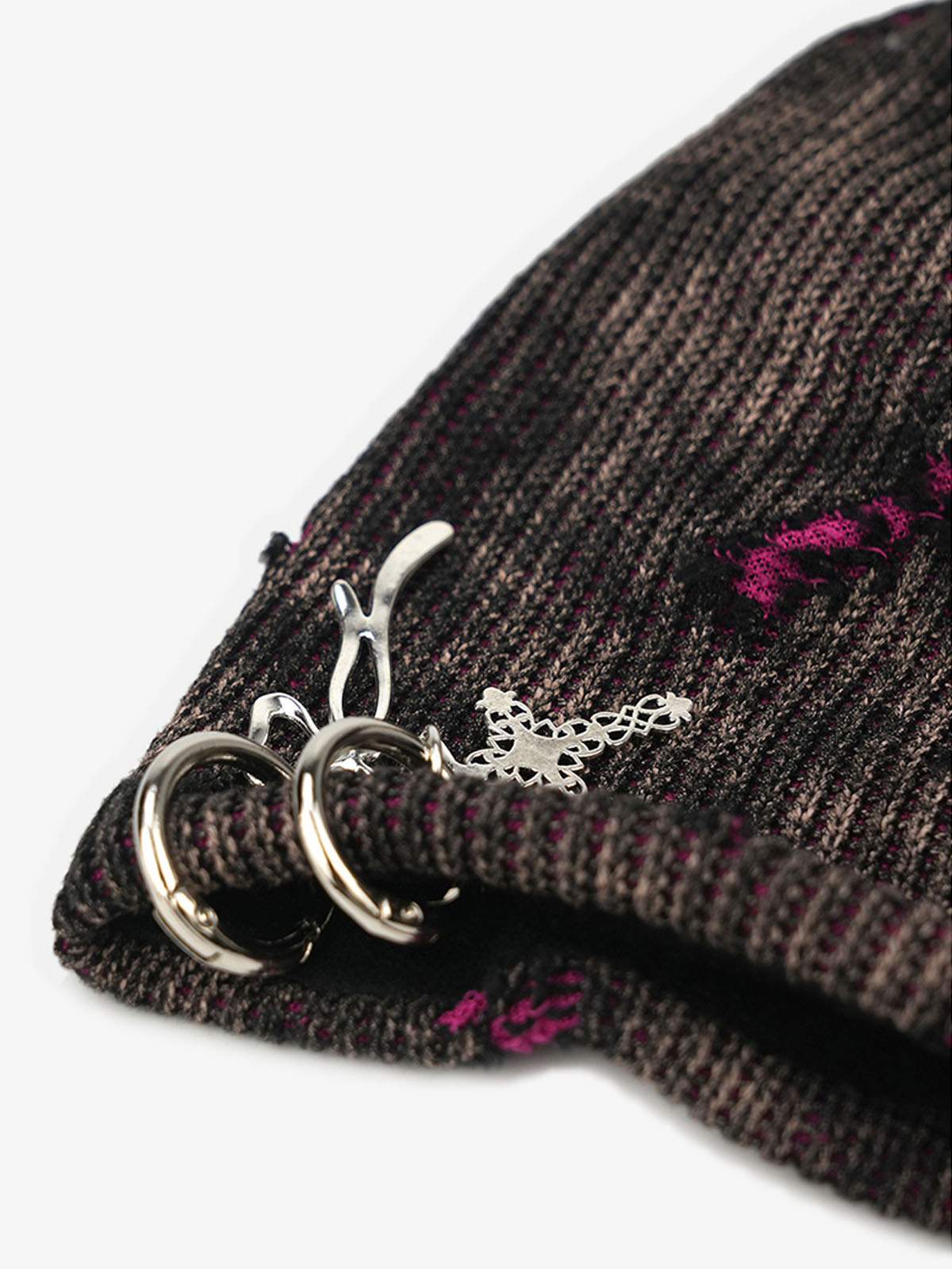 Fashionable Cross Charm Beanie Hat for Winter and Fall - Trendy Knit Cap with Unique Accessories