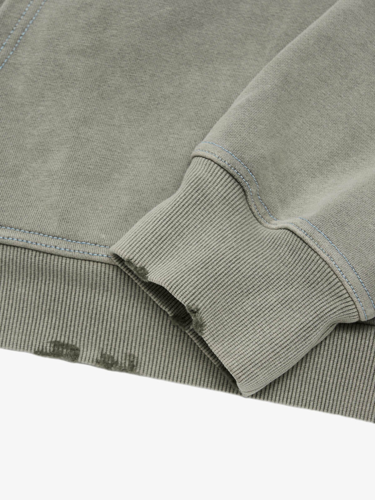 SPMD Flame Letter Graphic Cotton Hoodie