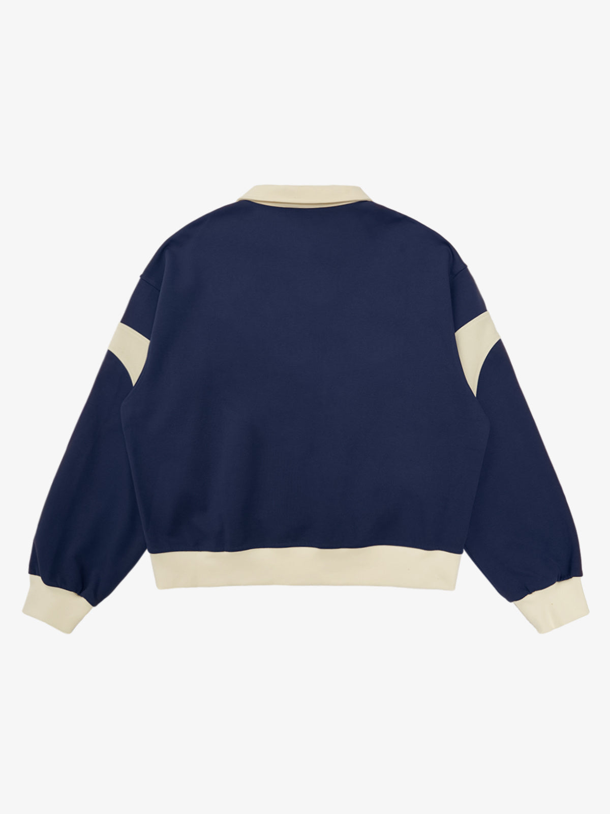 Original Racing Style Print Lapel Sweatshirt