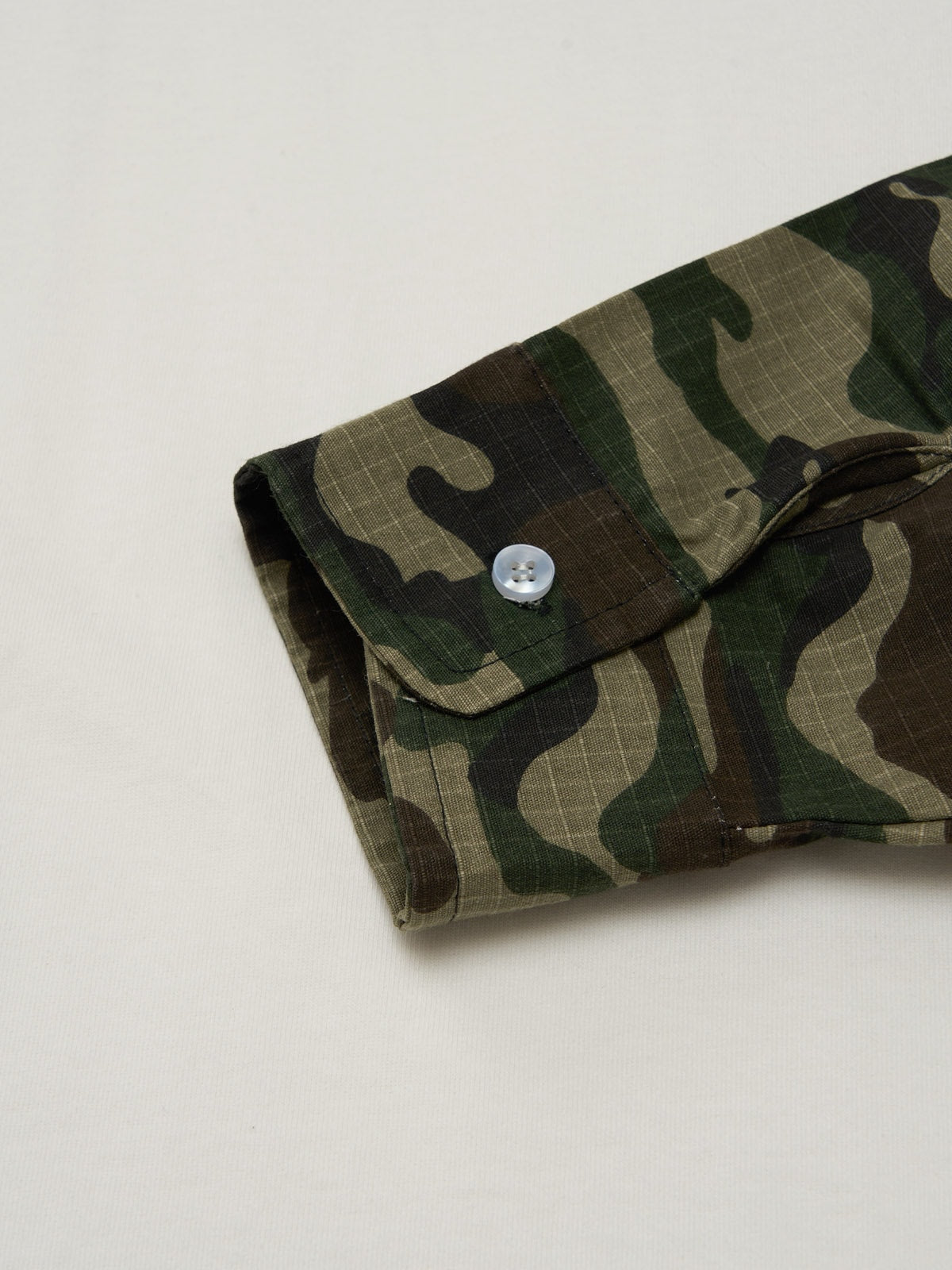 Fake Two-Piece Camouflage Patchwork Long Sleeve T-Shirt