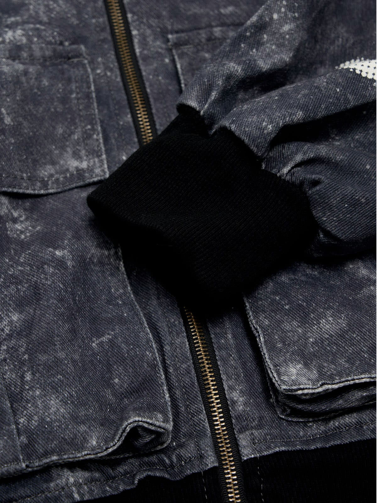 Original Oversized Denim Hoodie And Shorts Set