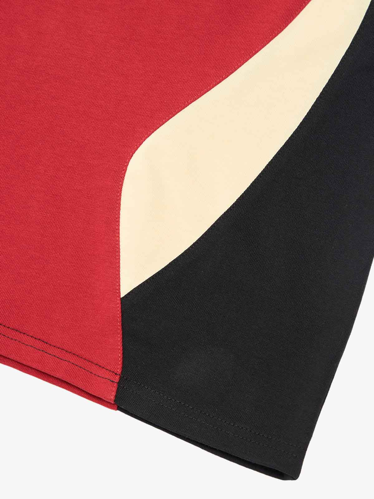 Original Retro Contrast Color Long-Sleeved T-Shirt