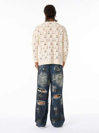 Stylish Open-Knit Sweater for Modern Fashionistas