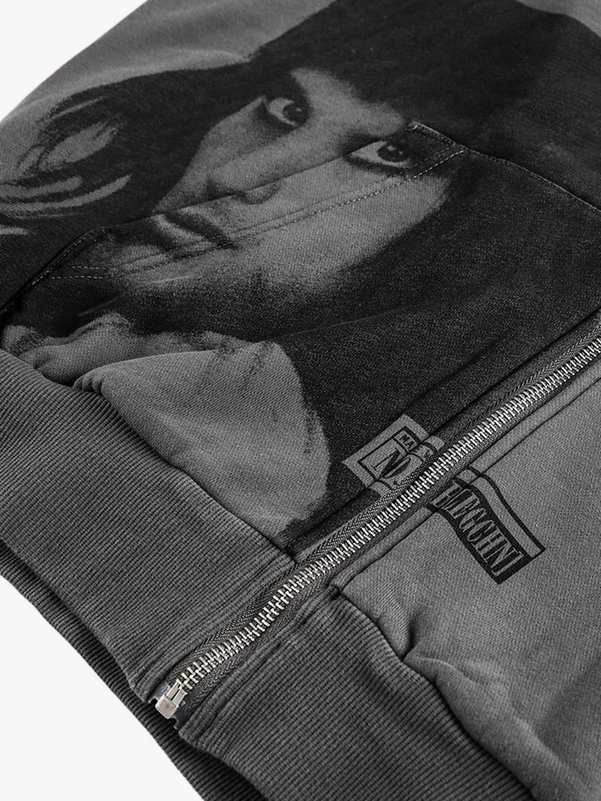 Street Fun Letter Portrait Cardigan Hoodie