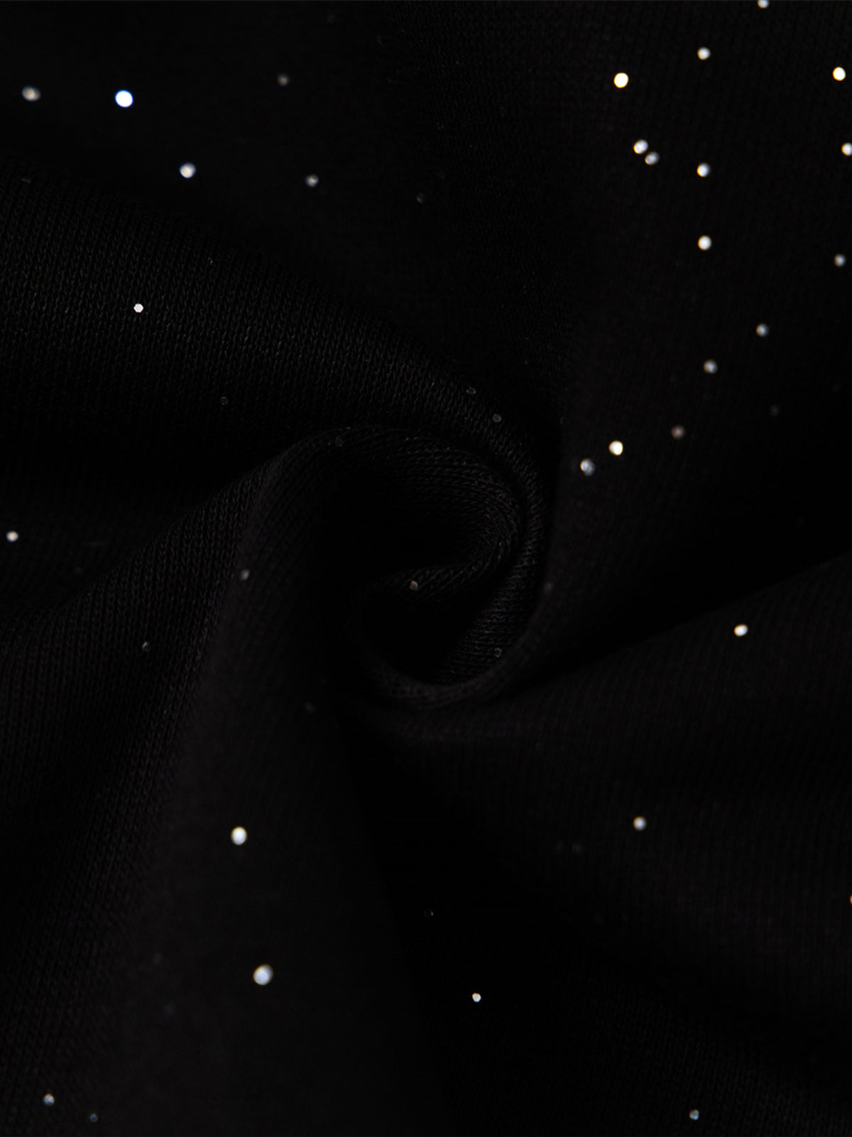 Sparkling Night Sky Design Black Knitwear for Festive Occasions
