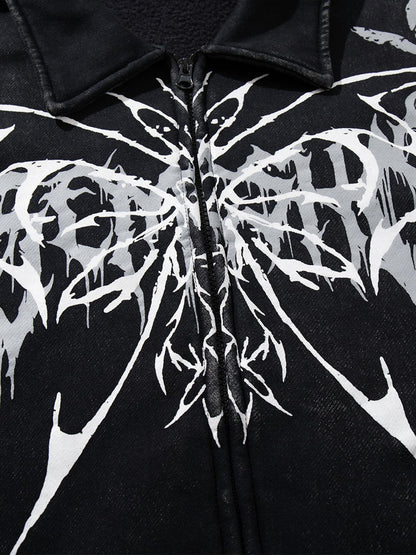 Skull Pattern Knit Sweater for Bold Fashion Statements