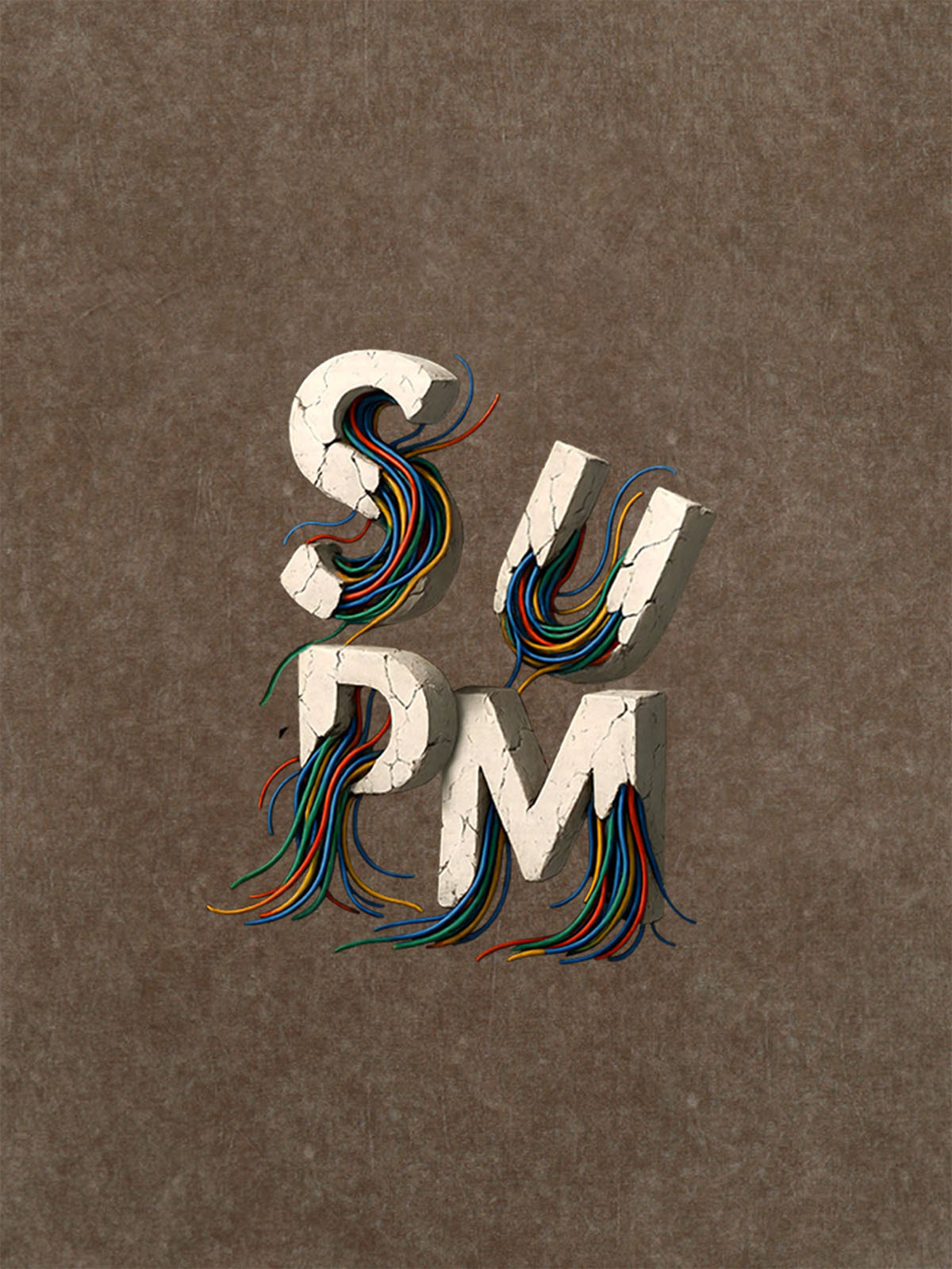 supm cable graphic T-shirt