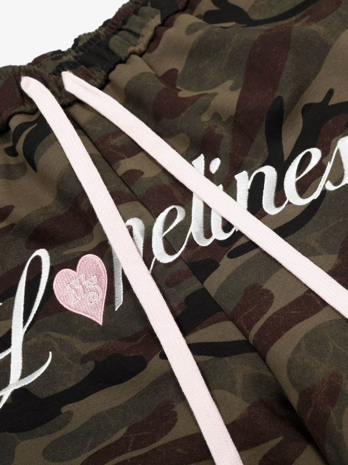 Camouflage Embroidered Casual Shorts