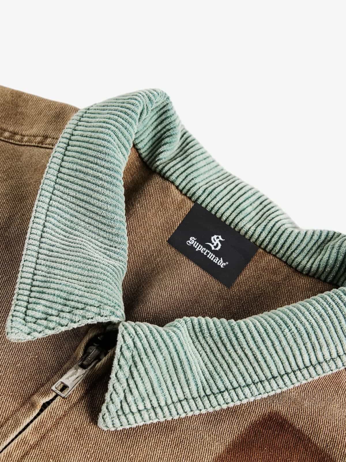 Unique Patchwork Denim Jacket with Iconic Graphic Prints