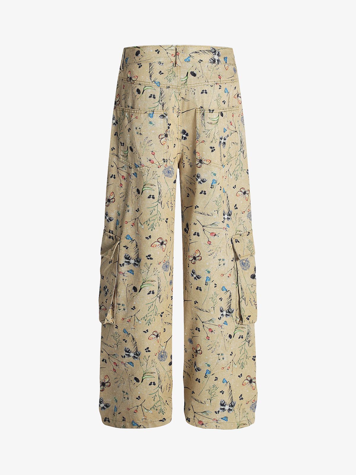 Retro Jacquard Straight-Leg Personalized Work Pants