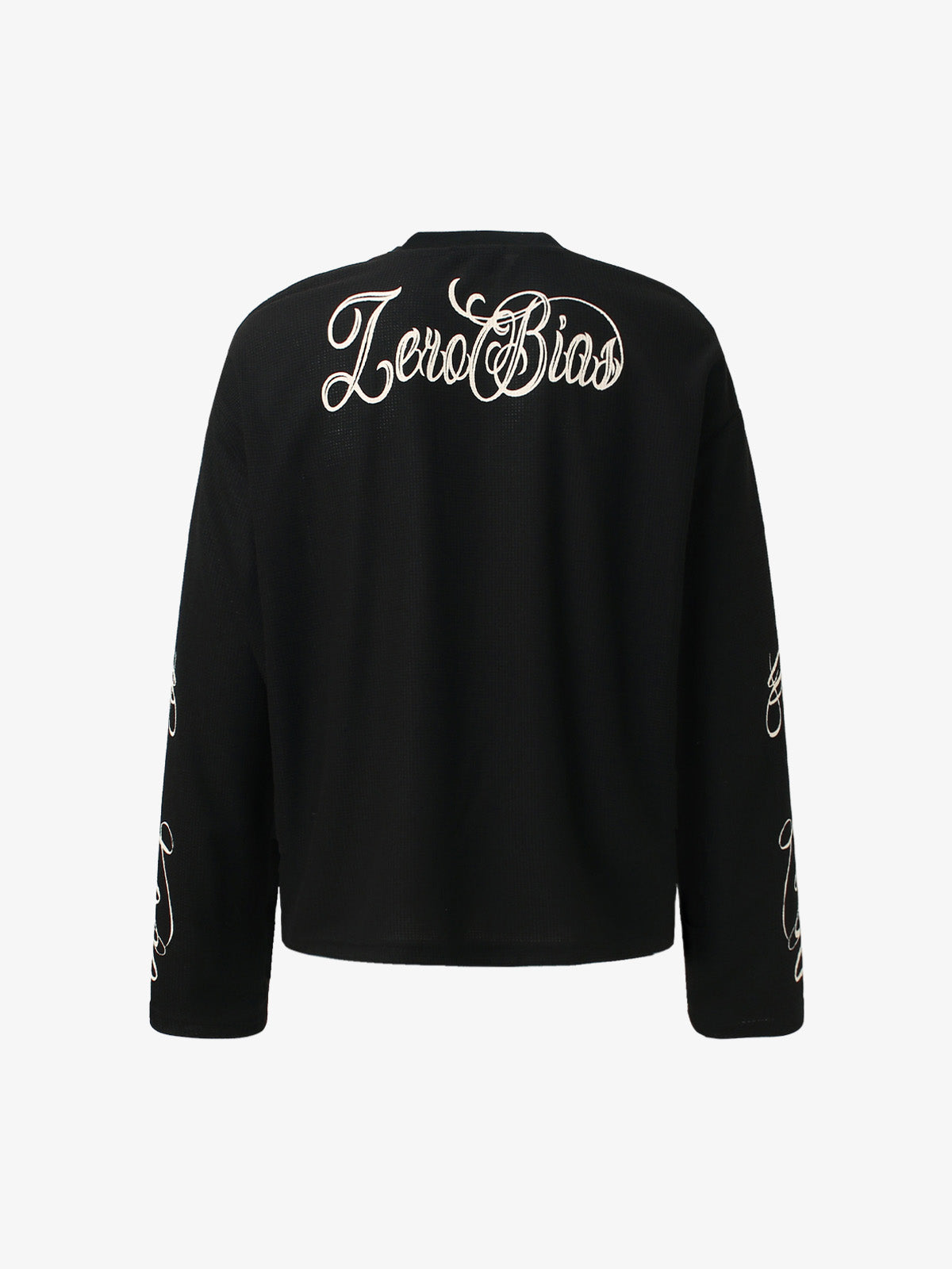 Thesupermade Retro Letter Print Long-sleeved T-shirt