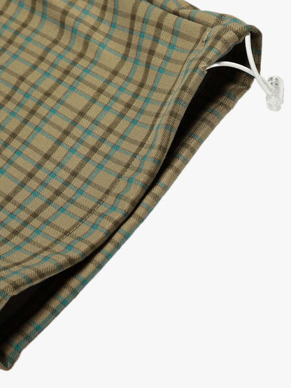 Plaid Drawstring Shorts for Casual Wear