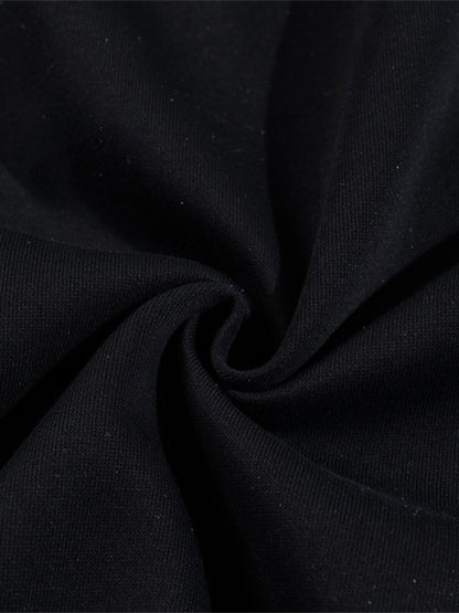 Stylish Wide-Leg Pants with Graphic Print and Text Design for Casual Wear