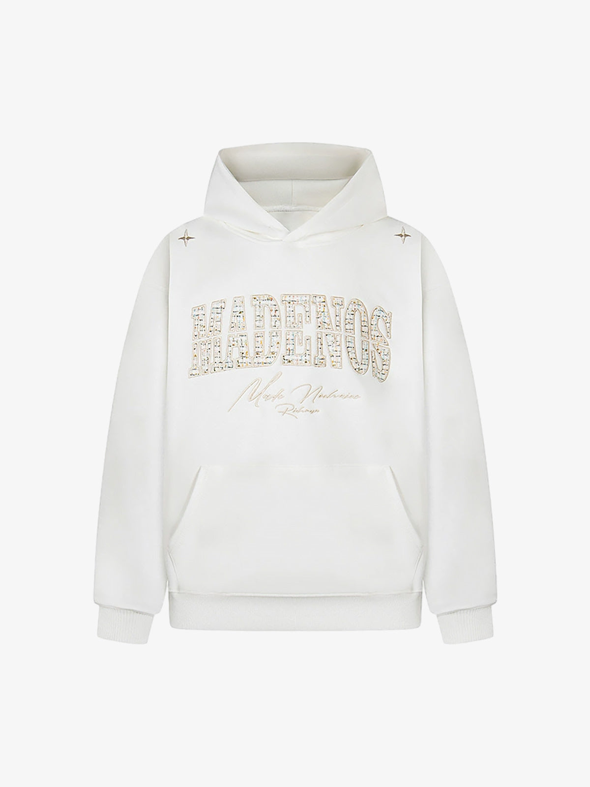 Stylish Hooded Sweatshirt with Embellished Lettering for Men and Women - Perfect for Casual Wear