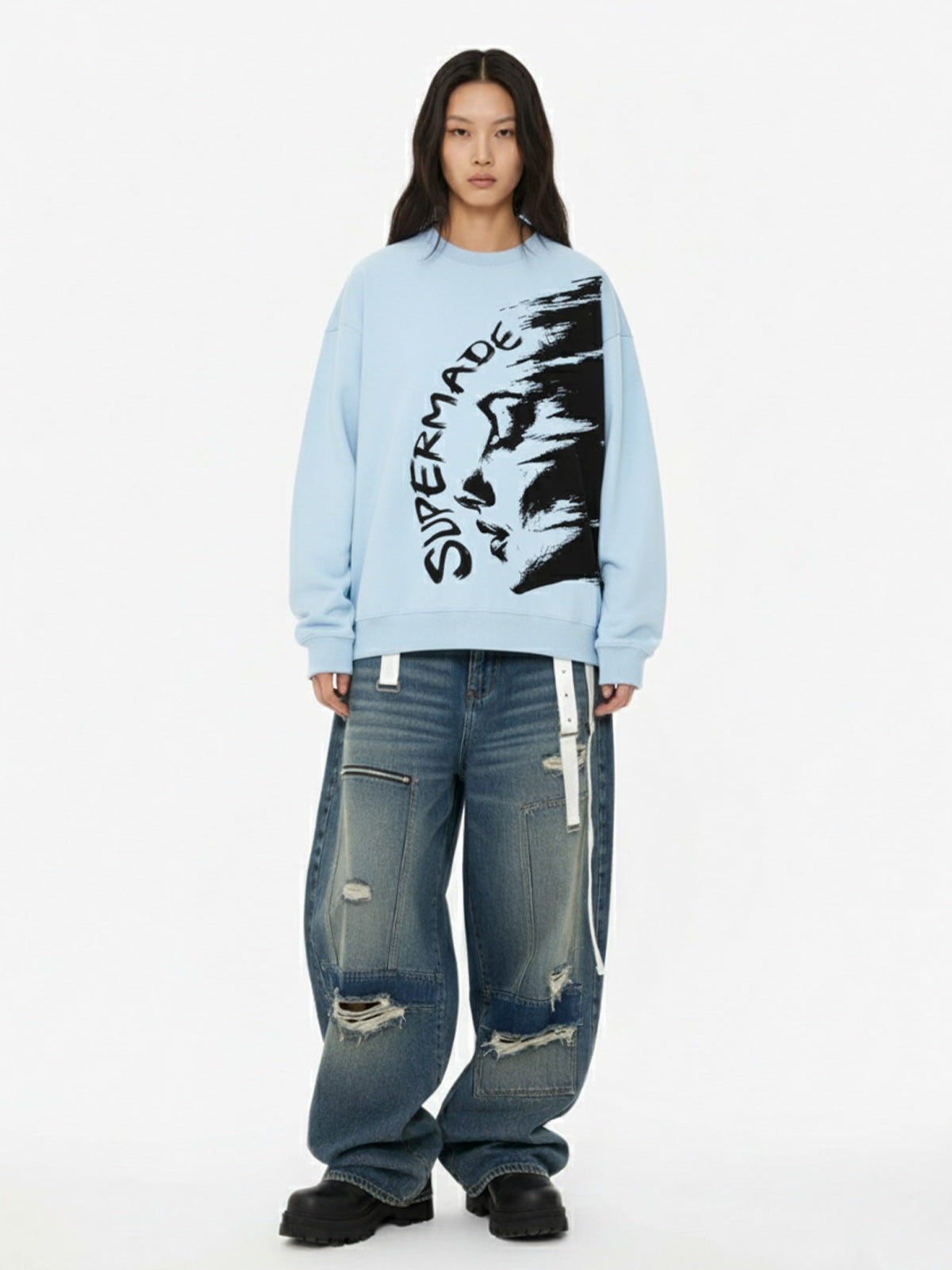 Stylish Graphic Crewneck Sweatshirt for Casual Wear