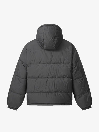 Lightweight Hooded Puffer Jacket for Winter and Fall - Essential Outdoor Wear with Adjustable Drawstring
