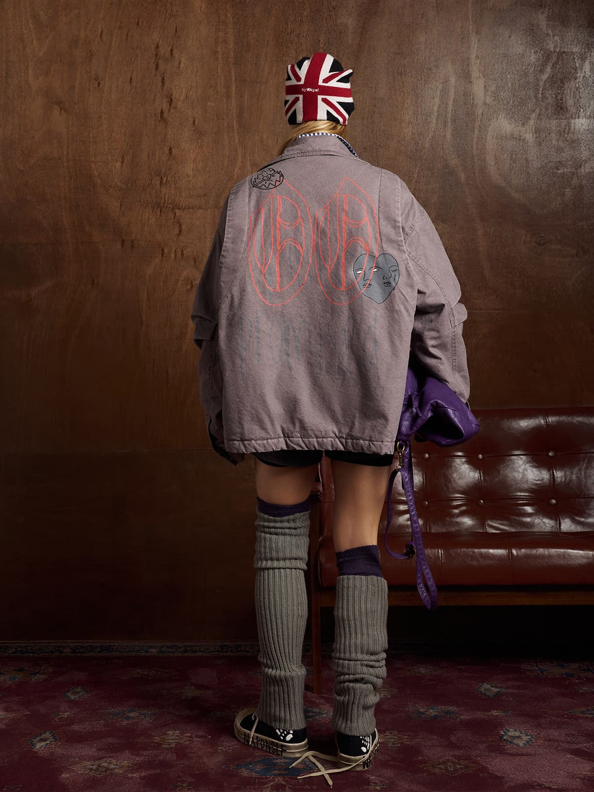 Winter-Ready Corduroy Jacket with Faux Fur Trim for Men