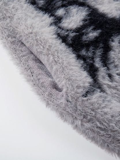 Cozy Pink Patterned Sweater for Women - Perfect for Casual and Festive Occasions