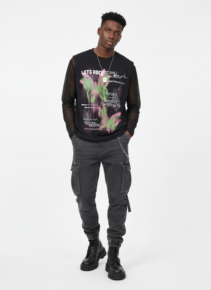 Street Butterfly Graphic Tank Top