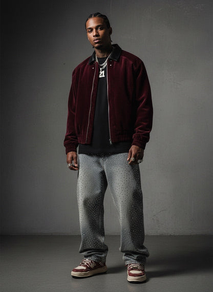 Retro Velvet Luxury Lapel Jacket