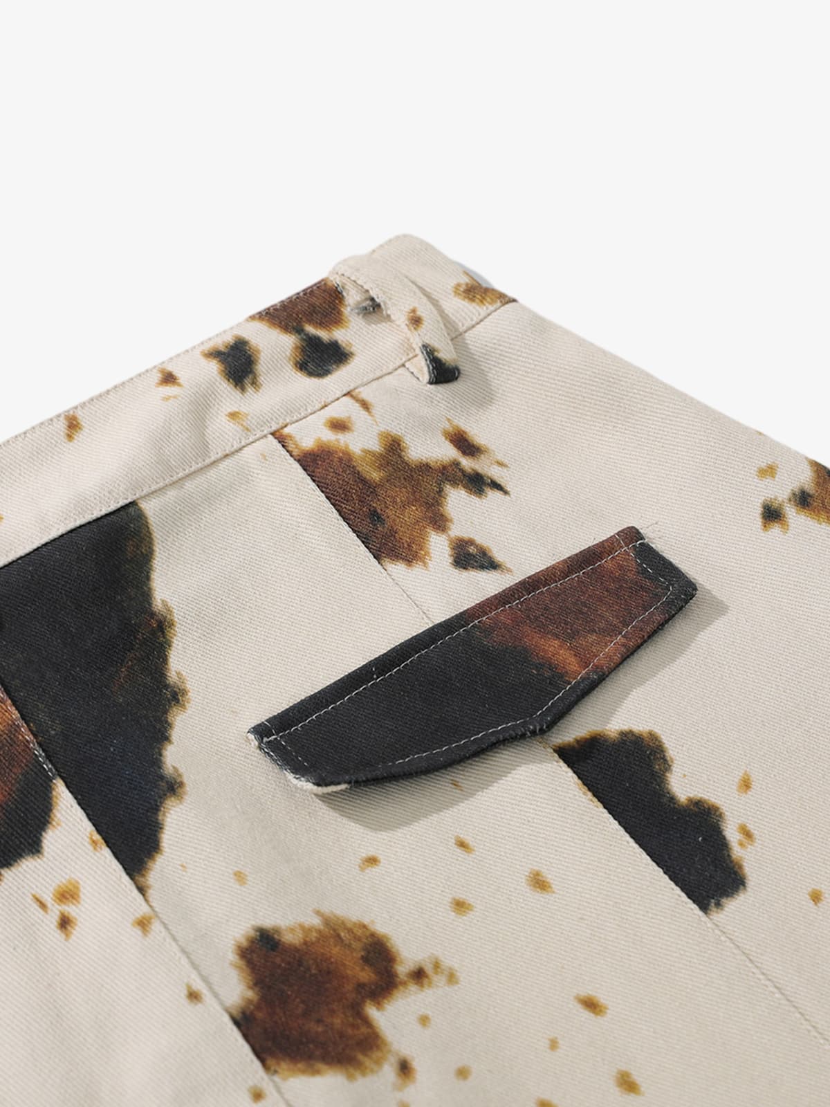 High-Waisted Wide-Leg Cargo Pants with Unique Pocket Design