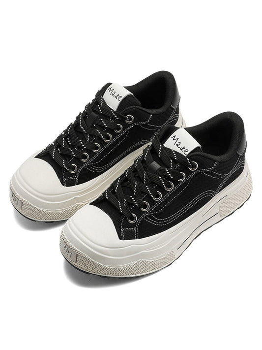 Contrast Color Derivative Casual Canvas Shoes - 2469