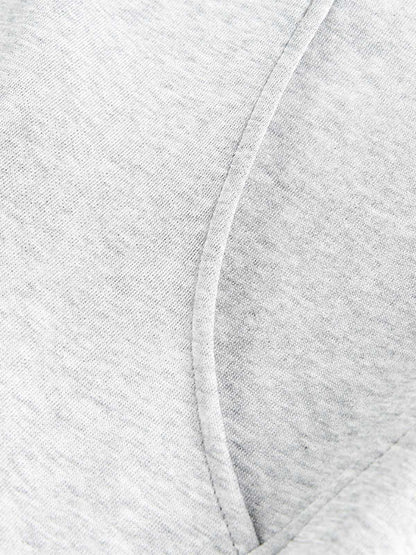 Street Deconstructed Split Zippered Hooded Sweatshirt