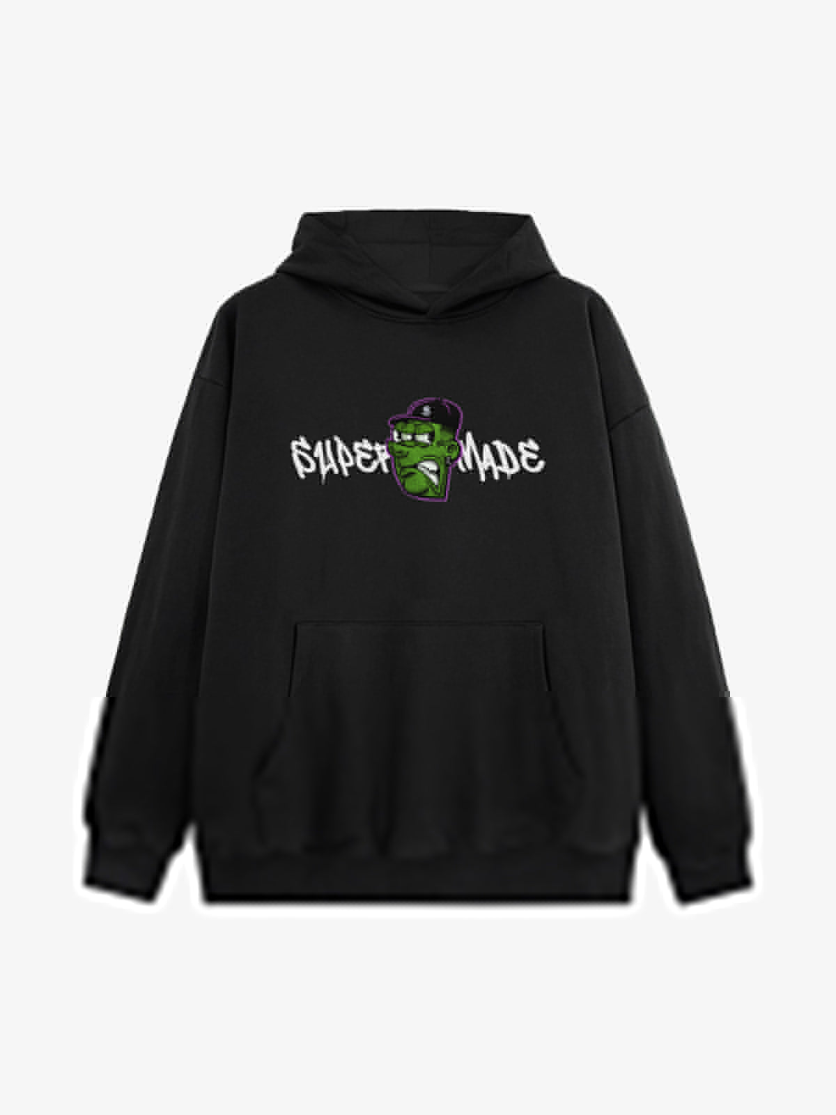 Stylish Graphic Hoodie with Unique Face Design for Casual Wear