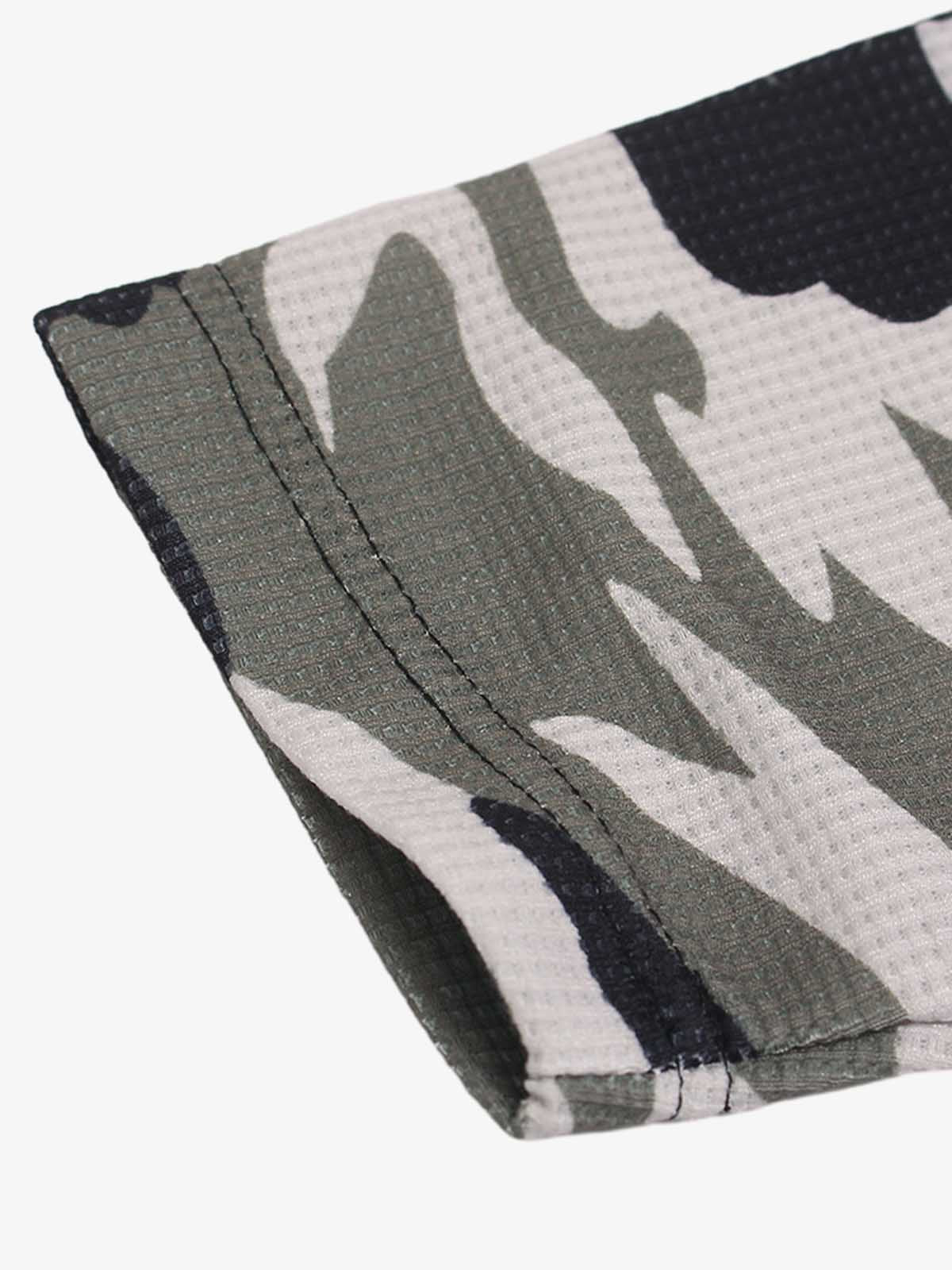 Thesupermade Camouflage Skull Print Long-sleeved T-shirt