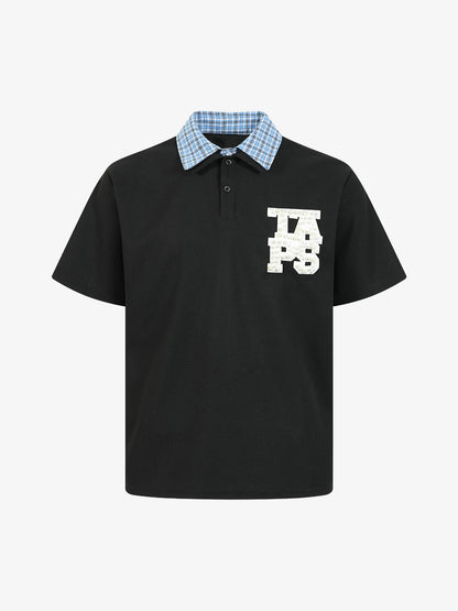 Stylish Short-Sleeve Polo Shirt with Unique Embroidered Logo for Men