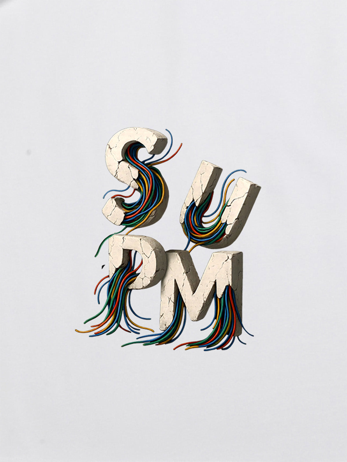 supm cable graphic T-shirt