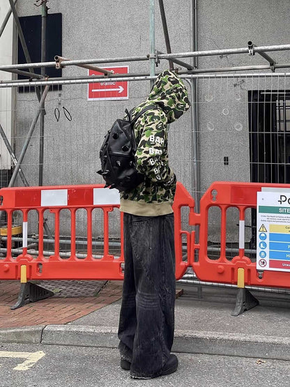 Street Rock Punk Dark Hedgehog Rivet Backpack