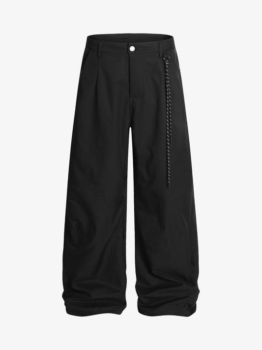 Belted Houndstooth Blazer Pants