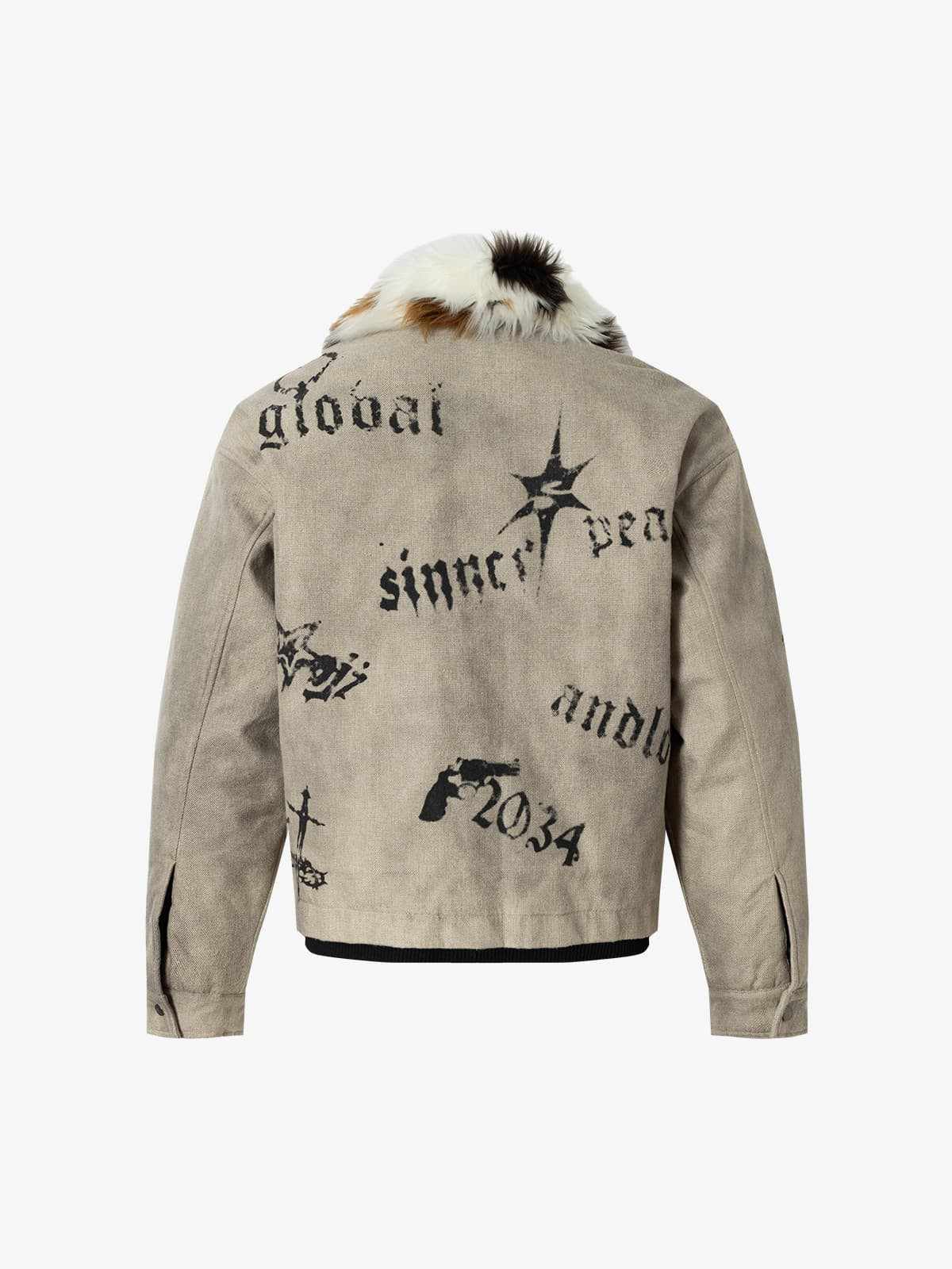 Winter-Ready Corduroy Jacket with Faux Fur Trim for Men