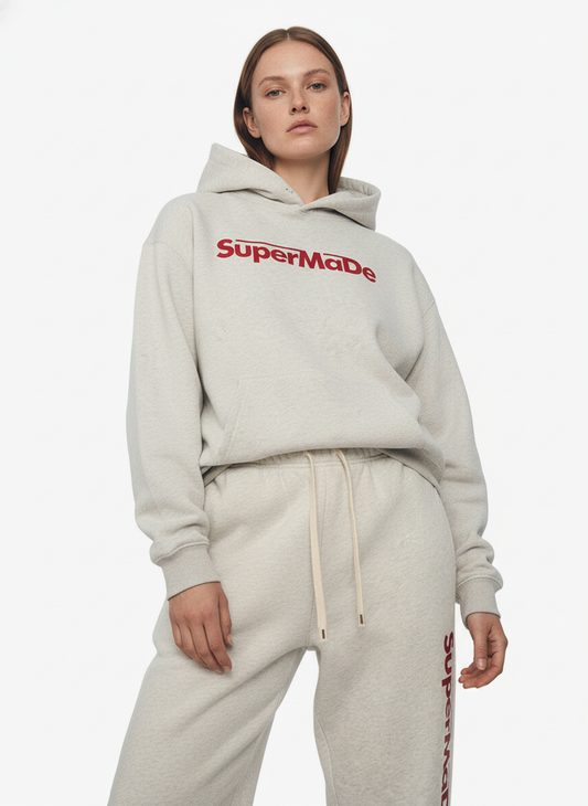 Streetwear SuperMade  Letter Print Casual Set