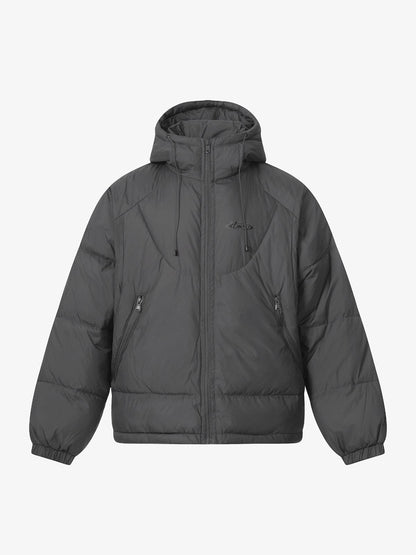 Lightweight Hooded Puffer Jacket for Winter and Fall - Essential Outdoor Wear with Adjustable Drawstring