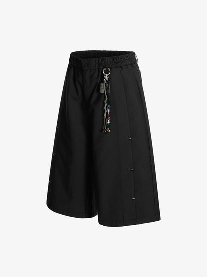 Deconstructed Drop-effect Casual Jort