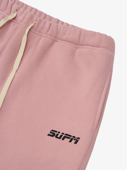 SUPM Minimalist Logo Pink Hoodie and Sweatpant Set