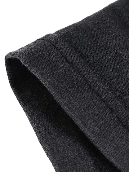 Letter Graphic Crew-Neck T-Shirt