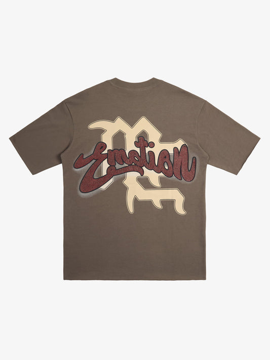 Retro Blindfold Angel Rhinestone Letter Graphic T-Shirt